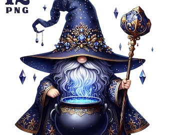 Wizard clipart, Gnome clipart, gnomes clipart, gnome png, magic clipart, mag clipart, b'day, magical, Printable Digital Download