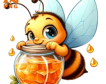 Bee clipart, bees clipart, honey clipart, spring clipart, birthday clipart , bumblebee clipart, Printable Digital Download, insect clipart