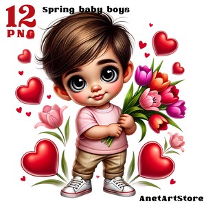 Clipart walentynkowy Clipart walentynkowy Dziecko Clipart walentynkowy Miłość Clipart walentynkowy Chłopiec Clipart walentynkowy Serce Clipart wiosenny