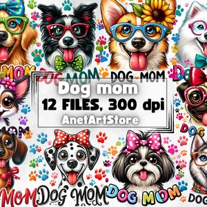 Dog sublimation, puppy png, dog mom clipart, dogs lover, Sublimation design download, Digital design