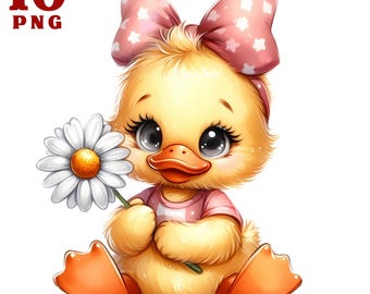 Duck clipart Cute ducks png Animal clipart Kids clipart Nursery clipart Birthday clipart Yellow duck sublimation Cartoon birds Duckling png
