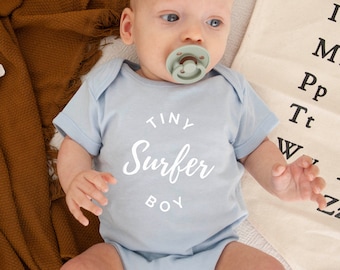 Surf Baby Onsie, Surfer Baby Bodysuit, Surfer boy, Little Surfer Gift, Surf Newborn Gift, Surfer Kids Clothes