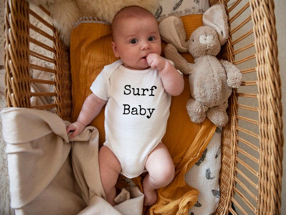 Surfin Bear Baby Baby Onesie Surfin Bear Baby Baby Onesie