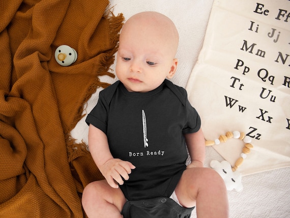 Surf Baby Bodysuit, Surfboard Graphic Onsie, Surfer Newborn Gift