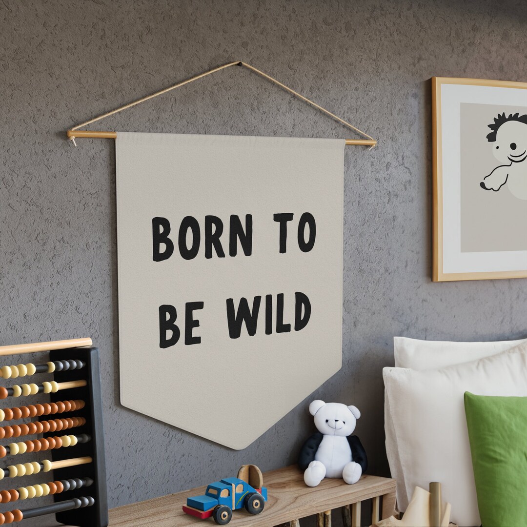 Kids Wall Hanging Banner - 'Mistake Makes Me Learn' Canvas Art For Nursery, Playroom, Classroom Decor