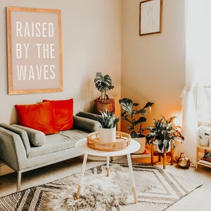 RAISED by THE WAVES Poster, Surf Poster, Surf Wall Decor, Surfer Gift, Surf Nursery Decor, Surf Kids Room Poster image 3