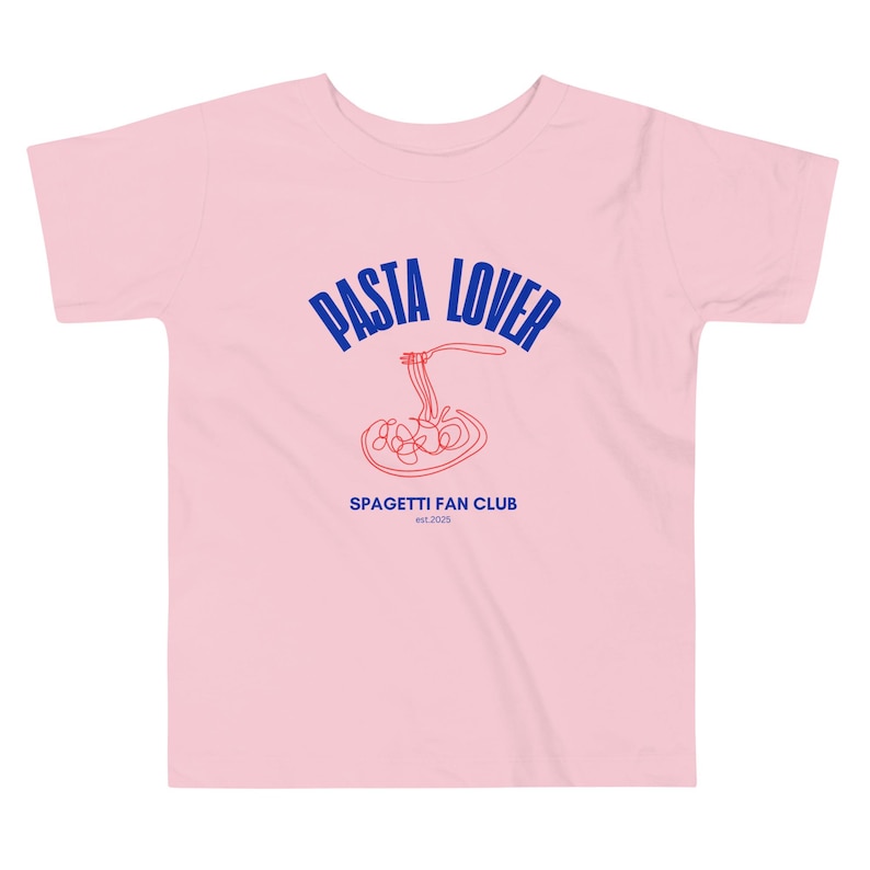 PASTA Lover Toddler T-shirt, Pasta T-shirt, Toddler Cool T-shirt, Italian T-shirt, Pasta Fan Club Kids T-shirt