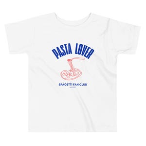 PASTA Lover Toddler T-shirt, Pasta T-shirt, Toddler Cool T-shirt, Italian T-shirt, Pasta Fan Club Kids T-shirt
