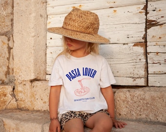PeuterT-shirt PASTA Lover, T-shirt pasta, cool T-shirt voor peuter, Italiaans T-shirt, T-shirt pastafanclub, kinder T-shirt