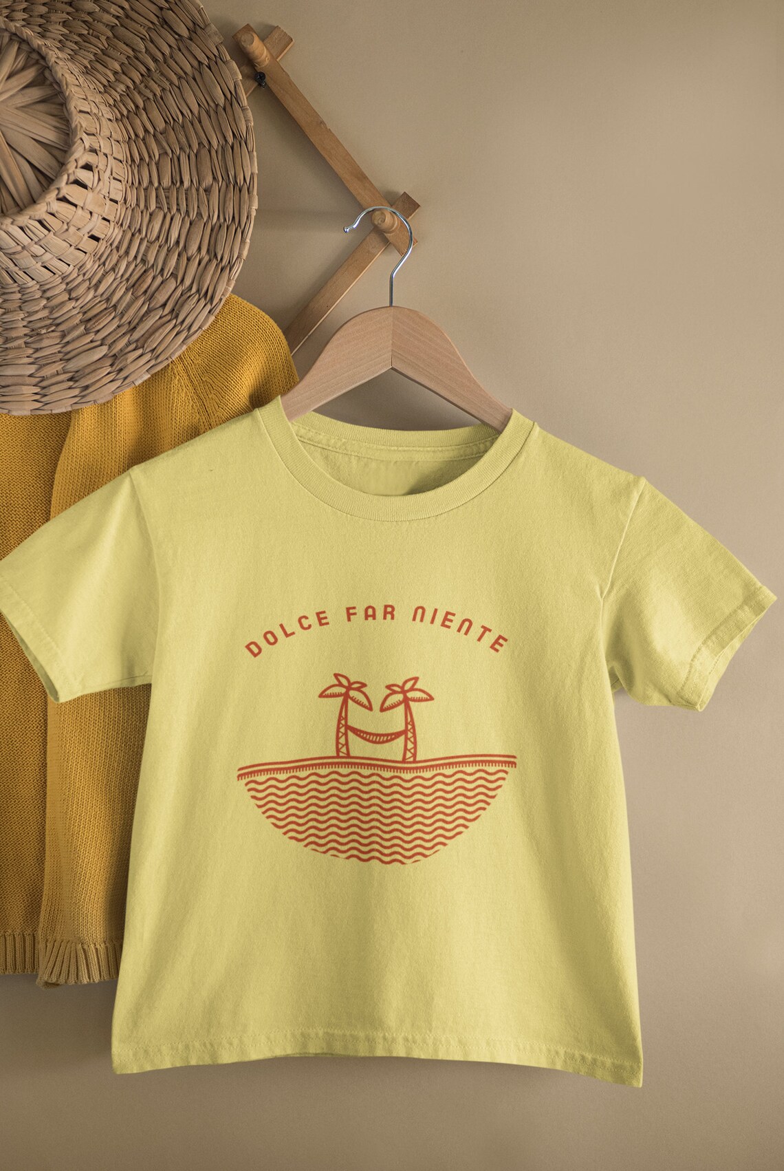 Kids Cool T-shirt, Dolce Far Niente, Palm Tree Graphic T-shirt, Kids ...