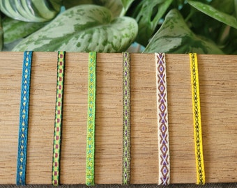 Bransoletka BOHO Bransoletka na nadgarstek Pleciona Biżuteria Hippy Wzór Regulowany Ręcznie Tkany Boho Pulsera Przyjaźń Festiwal Plaża Surf
