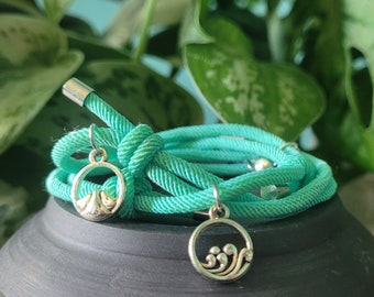 Magnetic Friendship Bracelet Mountain Ocean Charm Handmade Rope Romantic Lovers Boyfriend Girlfriend Best Friend