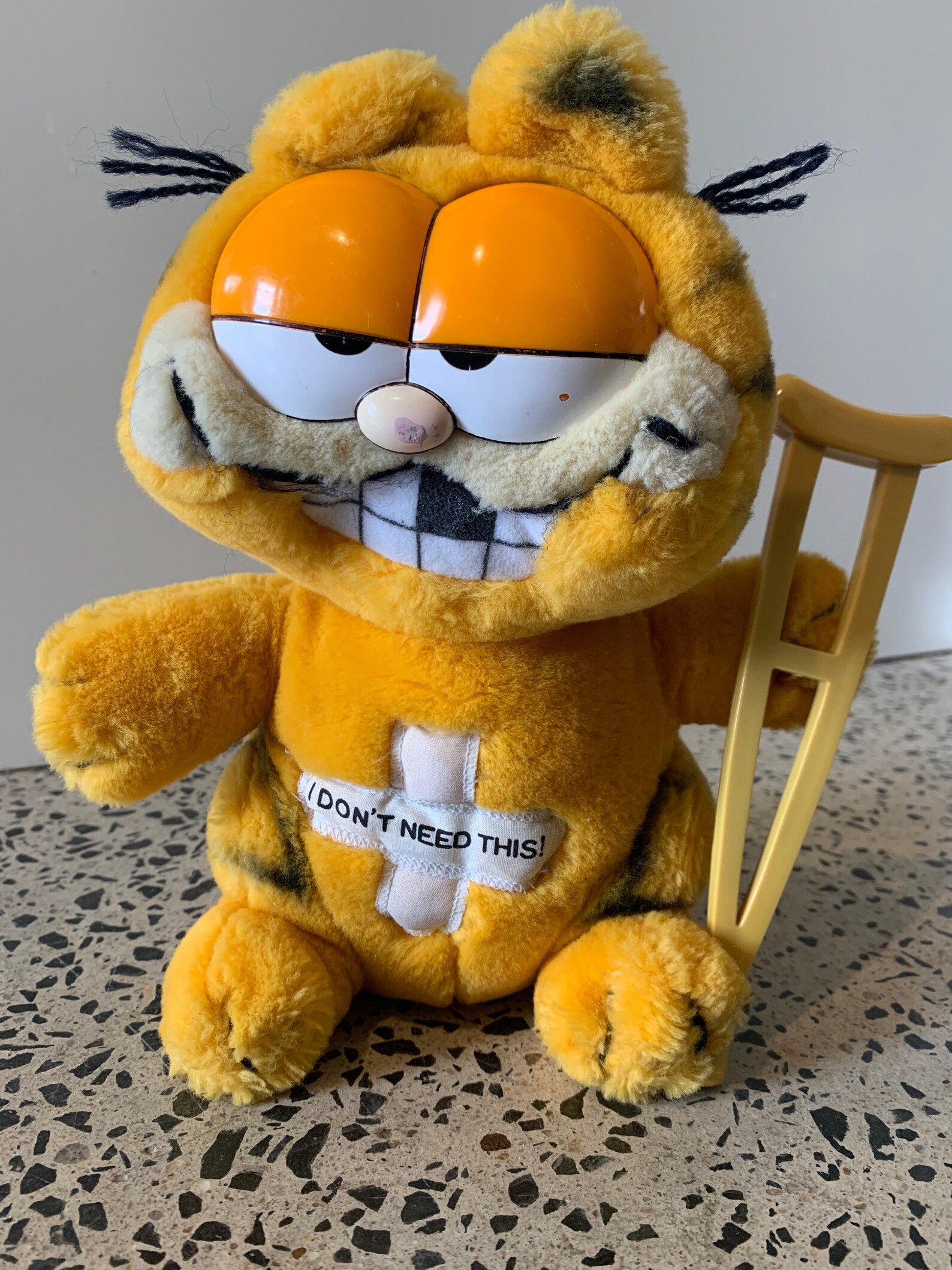 Vintage 1981 Injured Garfield Plush Collectible Stuffed Toy Etsy