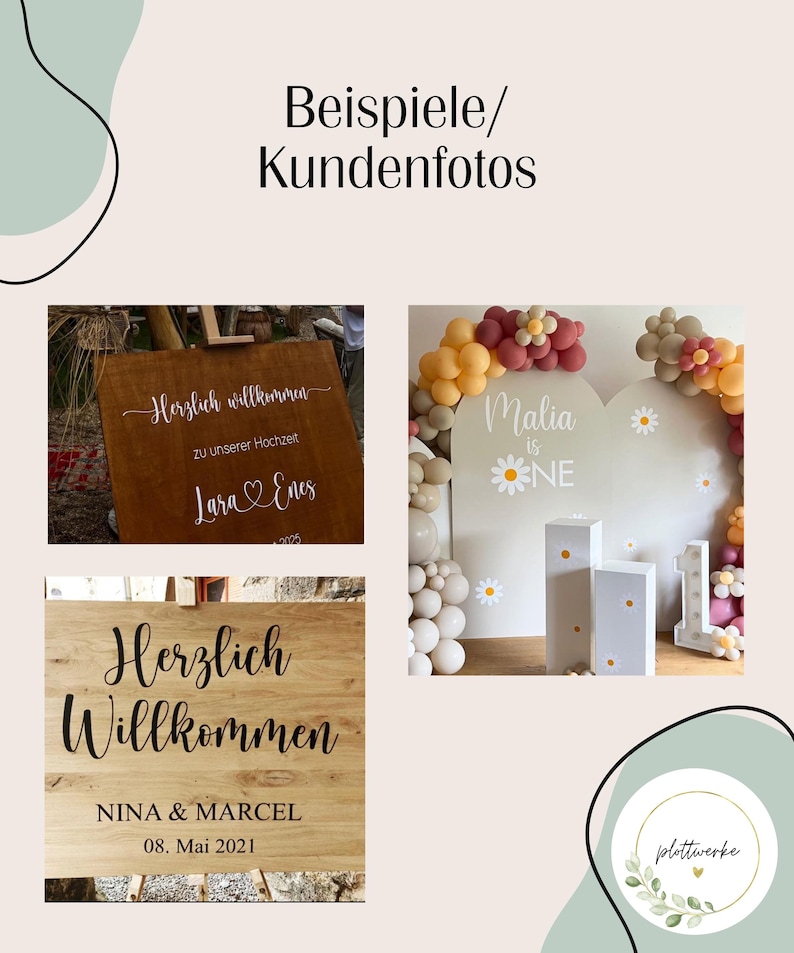 Personalized stickers, lettering, vinyl film, labels, stickers, custom text, name tags, wedding, numbers image 9