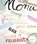Personalized stickers, lettering, vinyl film, labels, stickers, custom text, name tags, wedding, numbers
