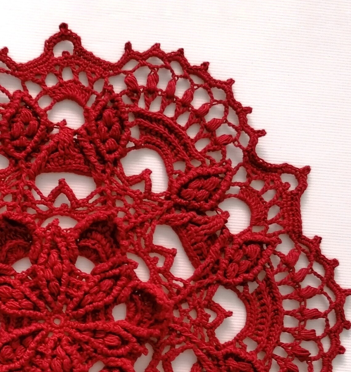 Pattern for crochet doily Poinsettia Instant download Etsy