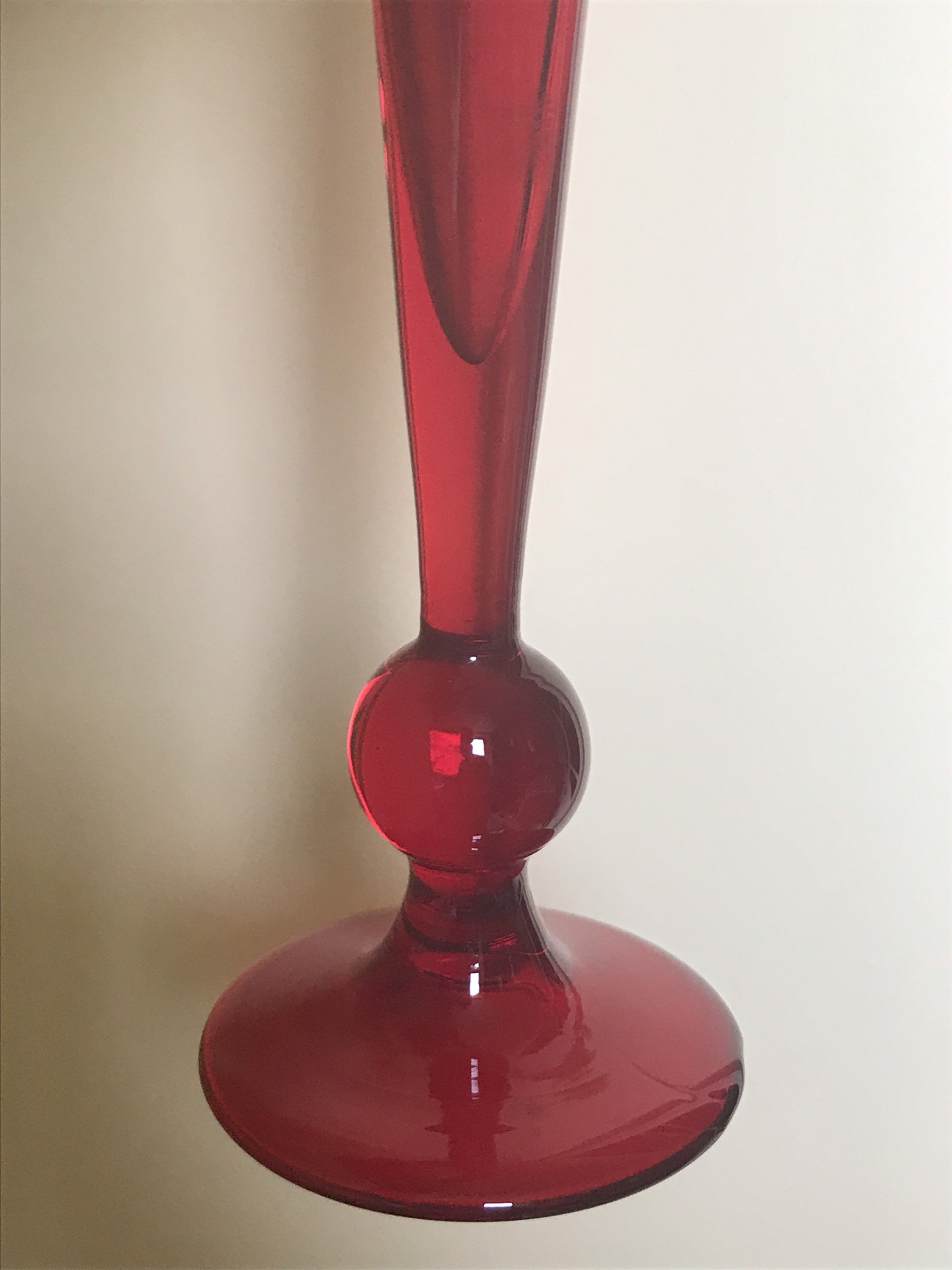 Whitefriars 9484 Baxter Ruby Red Glass Bud Vase Small Vase Etsy UK