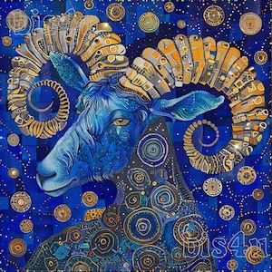 Impresión digital del zodíaco Capricornio, decoración celestial, arte de pared de constelación, póster de signo astrológico, obra de arte del horóscopo, mapa estelar personalizado.