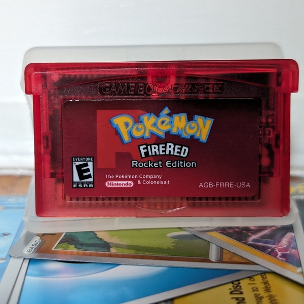 Pokemon FireRed Rocket Edition GBA Special Edition ROM-Spiele, Liquid Crystal, Unbound, Lightning Yellow und mehr!