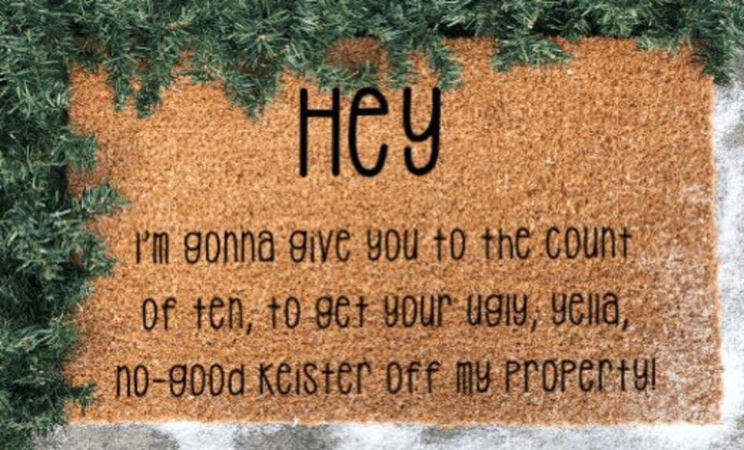 Home Alone Christmas Doormat Merry Christmas Christmas Etsy
