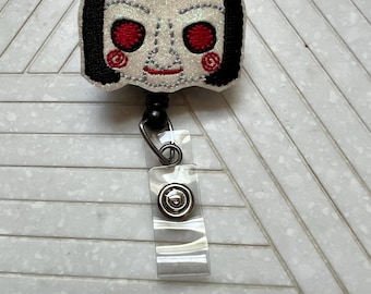 Horror Movie Badge Reel: Spooky Halloween ID Holder
