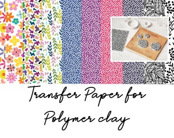 Papier Transfert pour Pâte Polymère (Fimo, Cernit, Sculpey) #5