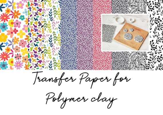 Papier De Transfert En Argile Polymère, Thème De La Saint-valentin, Amour, Cœur/rose, Papier D'impression Autocollant Jetable Soluble Dans L'eau Pour Boucles D'oreilles