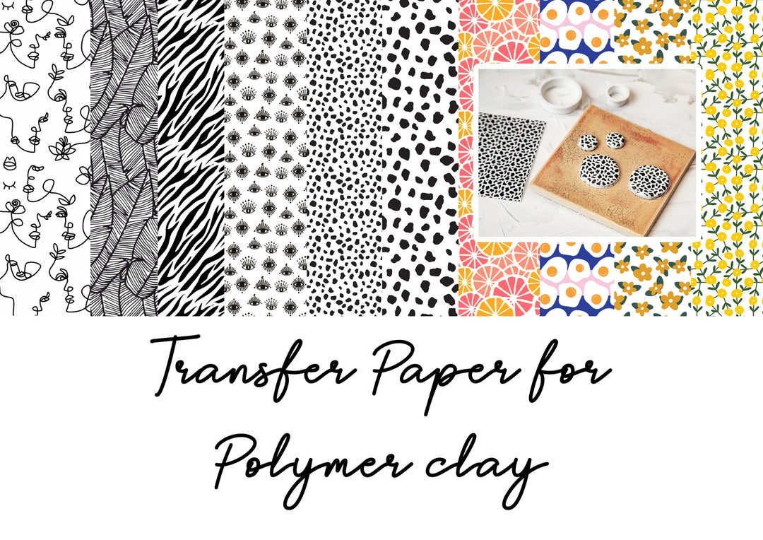 Transfer Paper for Polymer Clay fimo, Cernit, Sculpey 2 Etsy