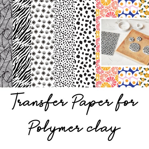 Transfer Paper for Polymer Clay fimo Cernit Sculpey Etsy