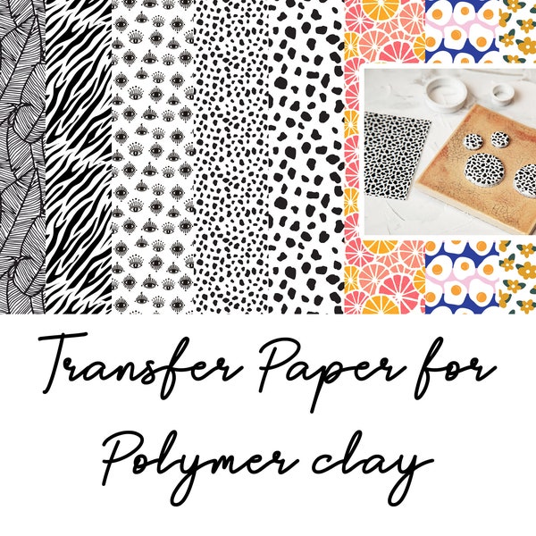 Transfer Paper for Polymer Clay (Fimo, Cernit, Sculpey) #2