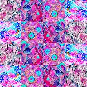 Carta transfer per pasta polimerica (Fimo, Cernit, Sculpey) - Batik astratto 02