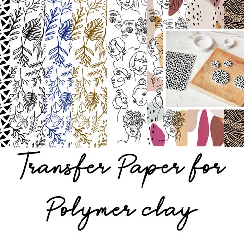 Transfer Paper for Polymer Clay Water Soluble Polymer Clay Etsy