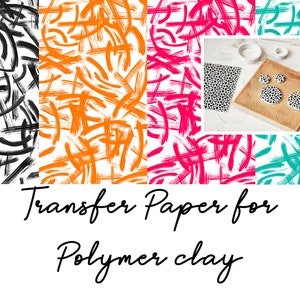 Carta transfer per argilla polimerica (Fimo, Cernit, Sculpey) - Pennellate