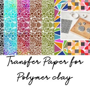 Transfer Paper for Polymer Clay (Fimo, Cernit, Sculpey) #8