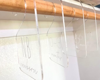 Klare Acryl Baby Kleidung Schrank Teiler: Kinderzimmer Organizer