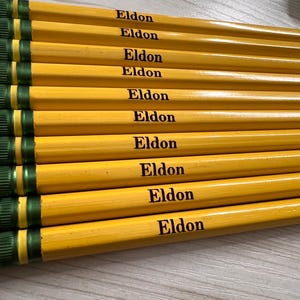 Custom Engraved Pencils - Personalized with Name - Ideal for School, Office, and Gifting