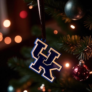 Hand-Painted Team Logo Ornament – Custom Acrylic Christmas Decoration