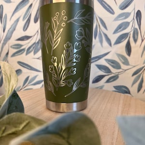 Custom Engraved tumbler, personalized tumbler