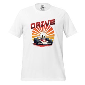 Rev Up Your Style with this Formula 1 Graphic Tee, Perfect Gift for Motorsport Fans, Formula 1 Sunset Graphic &#39;Drive&#39; Shirt