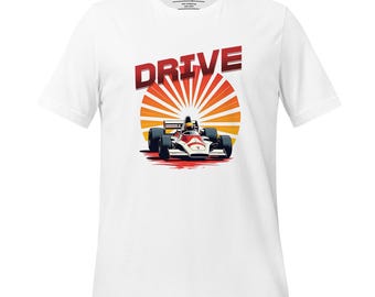 Retro Formule 1-shirt, cadeau voor motorsportfan