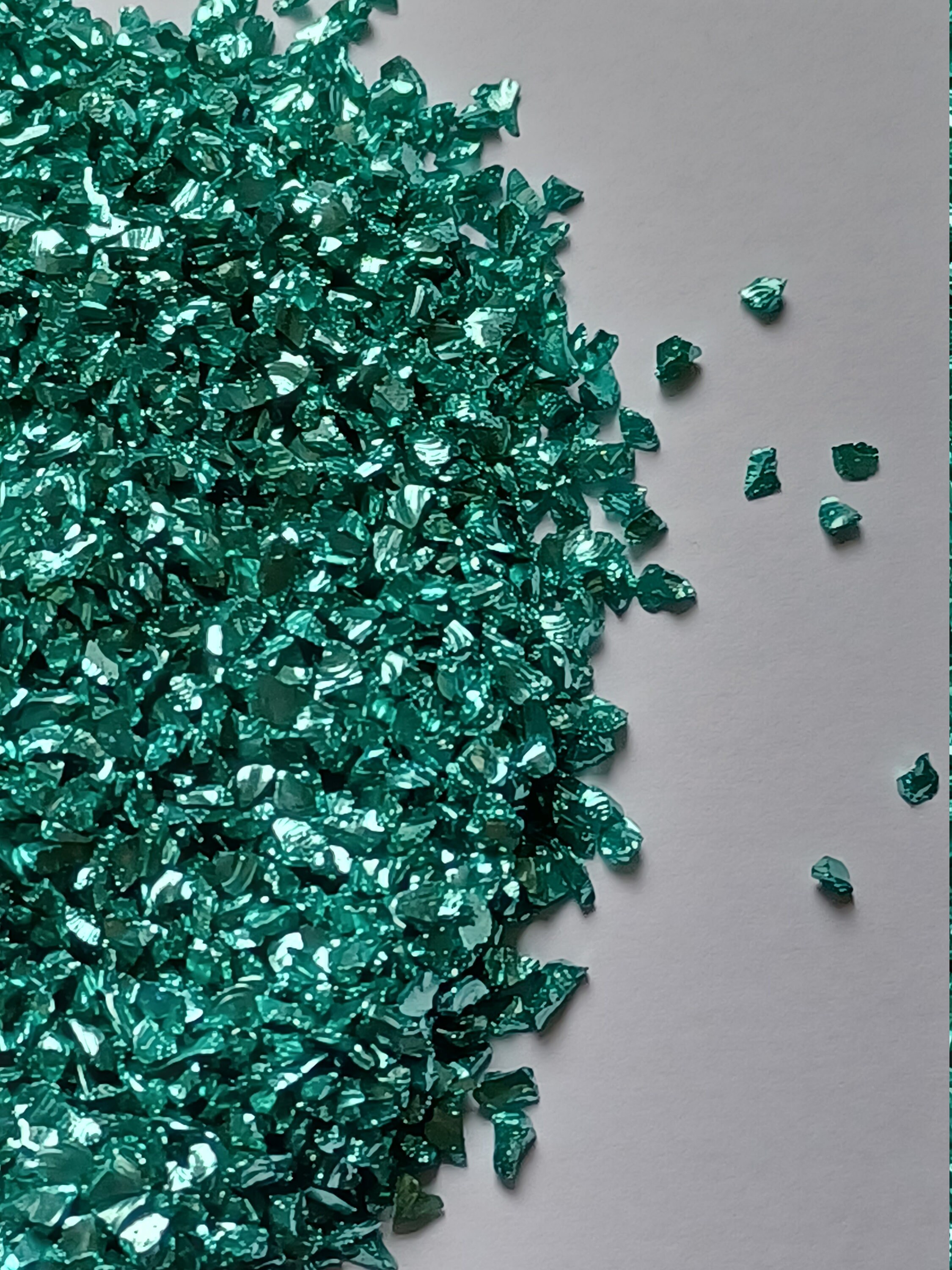 Aqua/ Green Crushed Crystal/broken Glass Stones Etsy UK