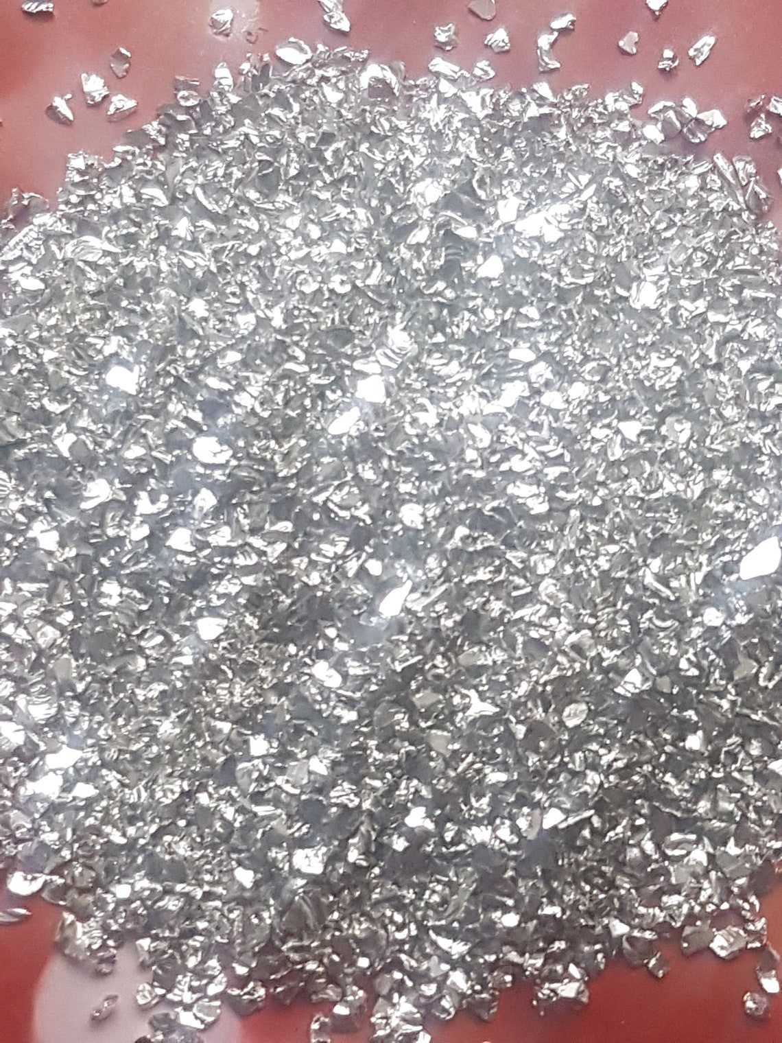 Silver Crushed Crystal/broken Glass Stones Etsy