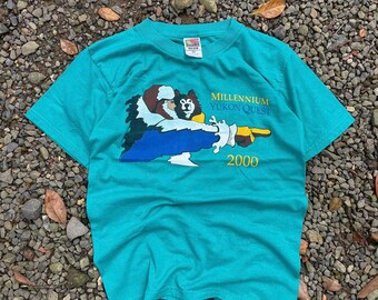 Tênis Millennium Yukon Quest 2000 vintage dos anos 2000. Estilo streetwear, azul claro, tamanho P.