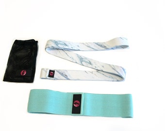 Resistance bands bundle.  Long full body resistance band and glute resistance band