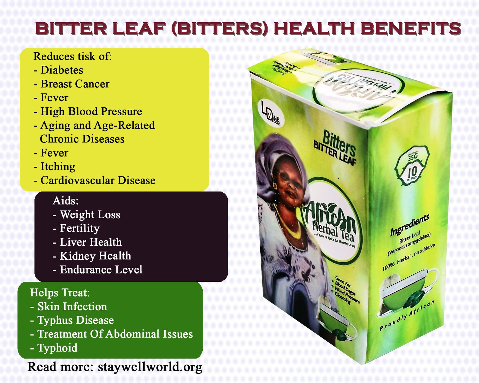 African Herbal Tea Bitters Made with Bitter Leaf Etsy