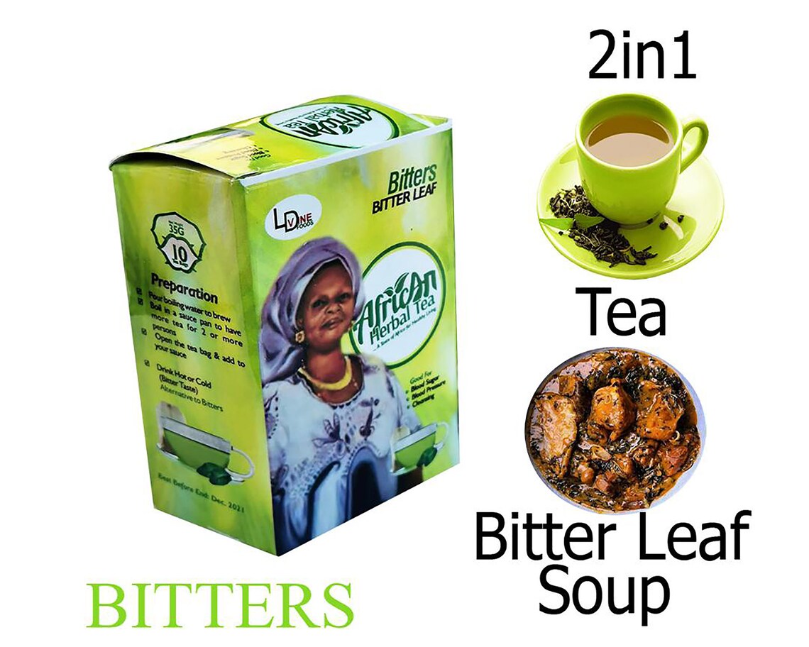 African Herbal Tea Bitters Made with Bitter Leaf Etsy