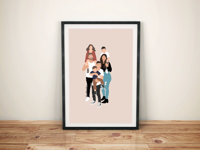 Custom illustration [shipments after Mother's Day]
