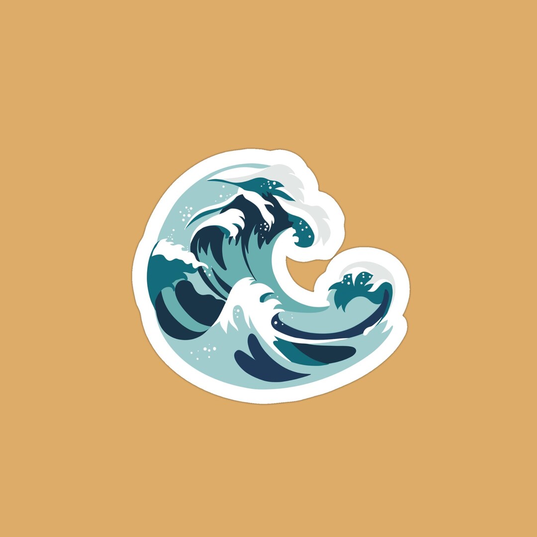 Wave Sticker - Etsy