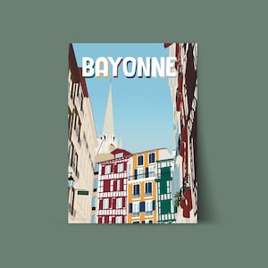 Illustration of Bayonne half-timbering