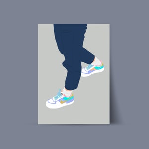 Illustration sneakers addict